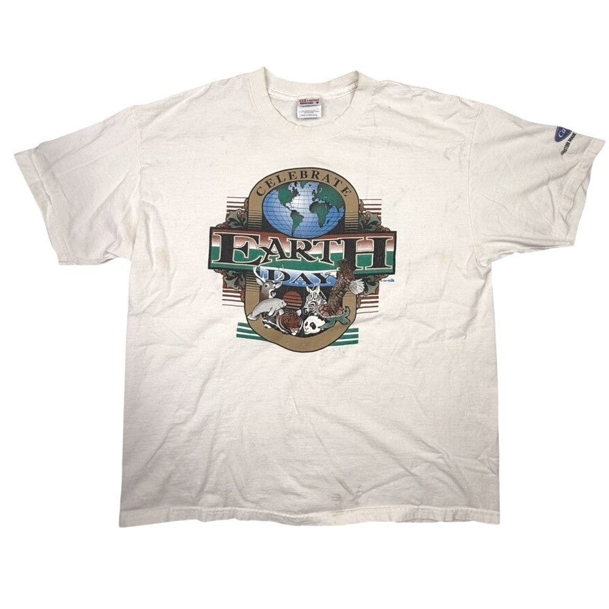 Vintage Hanes Comfort Tee Celebrate Earth Graphic T Shirt Adult XL