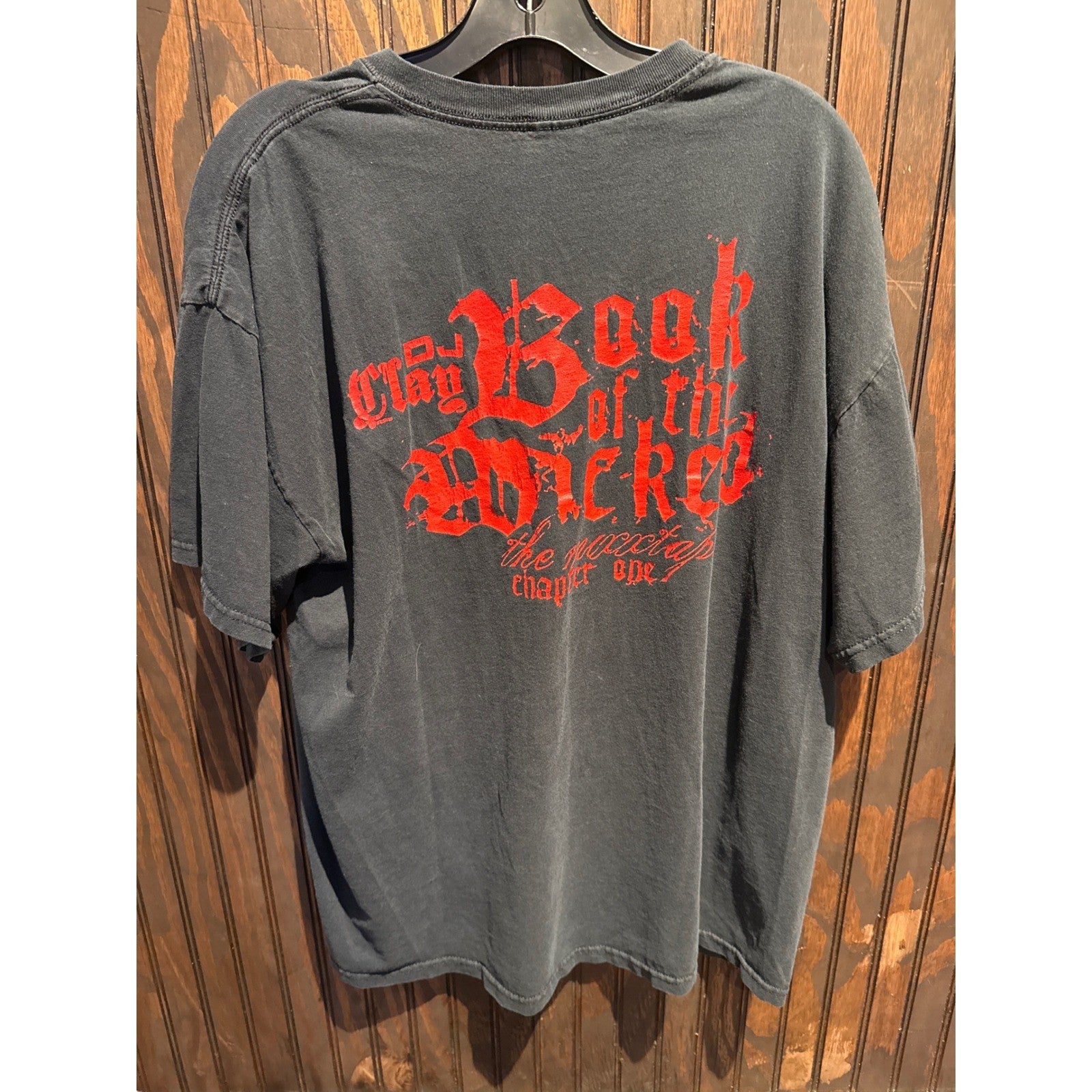 Vintage Insane Clown Posse ICP Book of the Wicked Graphic T-Shirt Mens XL Black