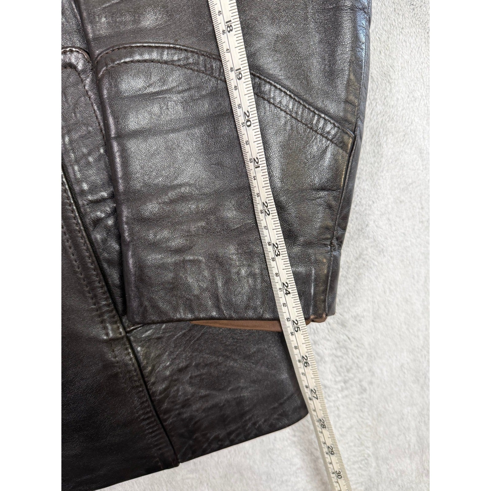 Vintage 90s CSL Suedes Black Leather Coat Mens L Distressed Genuine Leather