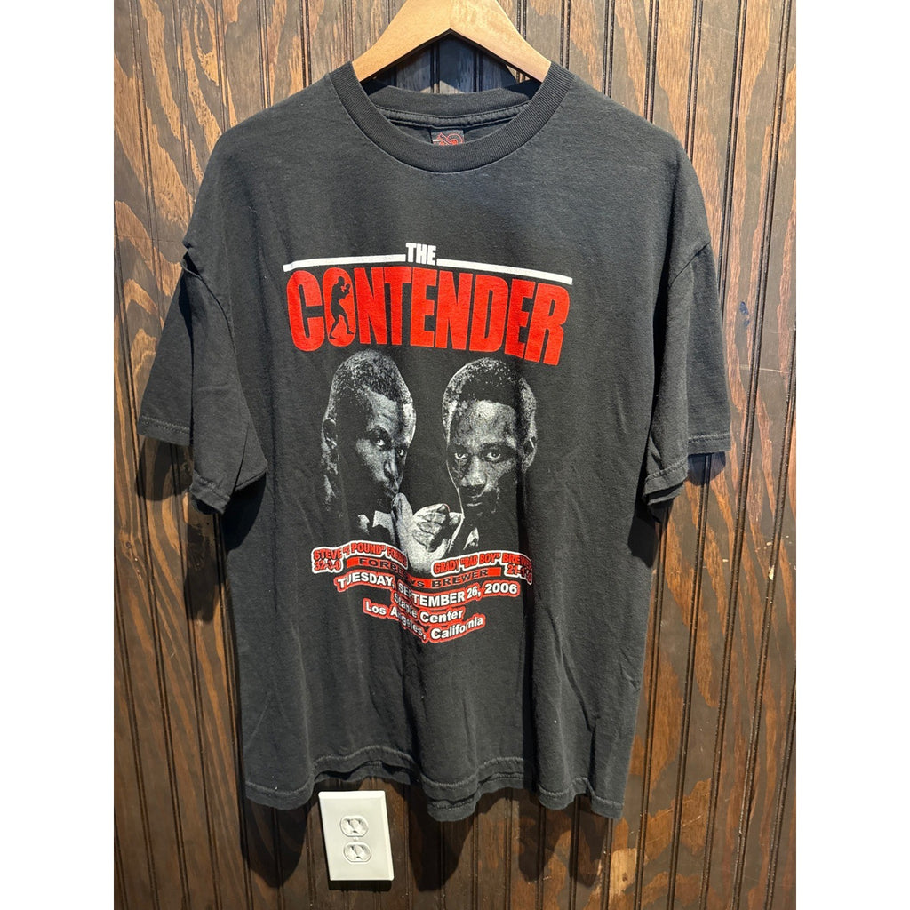 The Contender Boxing T-Shirt Steve Forbes vs Grady Brewer 2006 Black Mens Large
