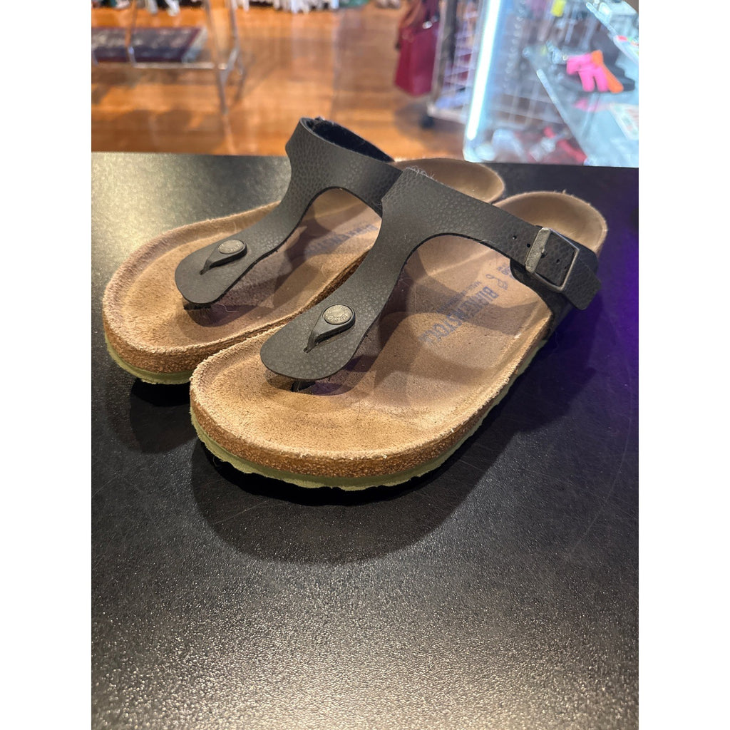Birkenstock Gizeh Black Birko-Flor Thong Sandals EU 40 L9 M7 Regular Width