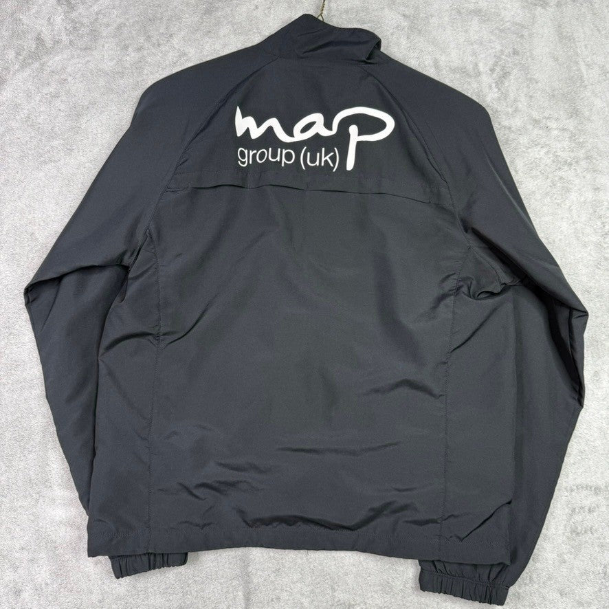 Nike Dri-Fit Black Full Zip Jacket Athletic Track Jacket Men's Size M
