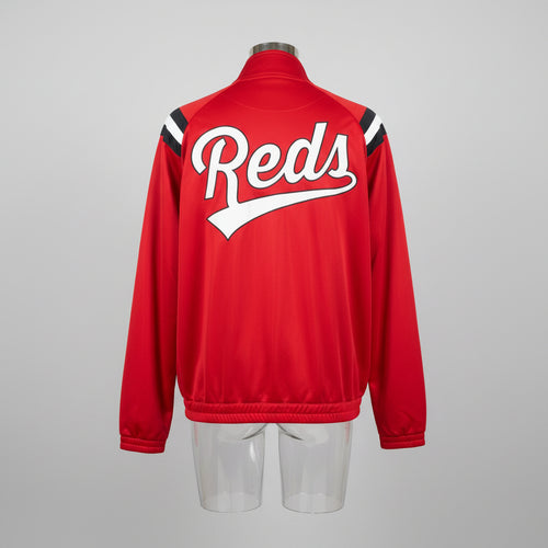 Cincinnati Reds MLB Genuine Merchandise Track Jacket Red Full Zip Men's L Vintag