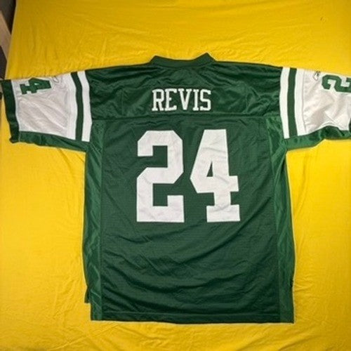 Reebok New York Jets Darrelle Revis 24 NFL Jersey Mens XL Green White