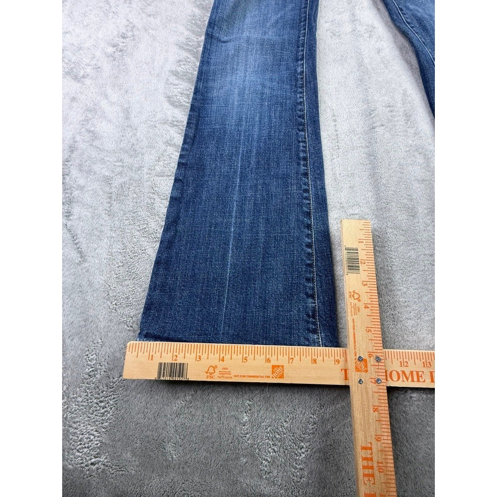 Citizens of Humanity Ingrid 002 Low Waist Flare Jeans Blue Stretch Size 29 USA