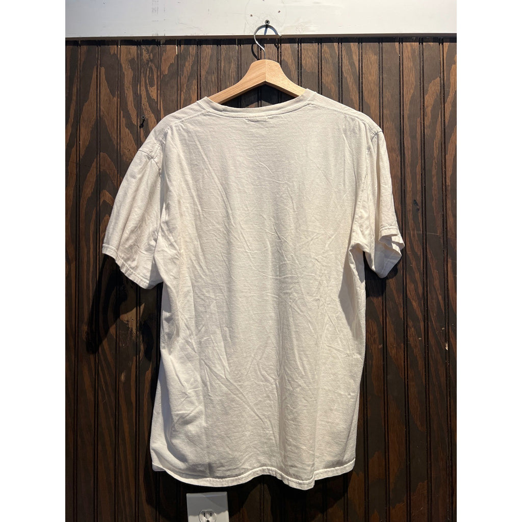 I Survived My Trip To NYC Graphic T-Shirt Off White Yellow Taxi Cab Tee XL