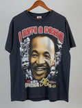 Vintage Fruit of the Loom MLK I Have a Dream T-Shirt Black XL  Martin Luther