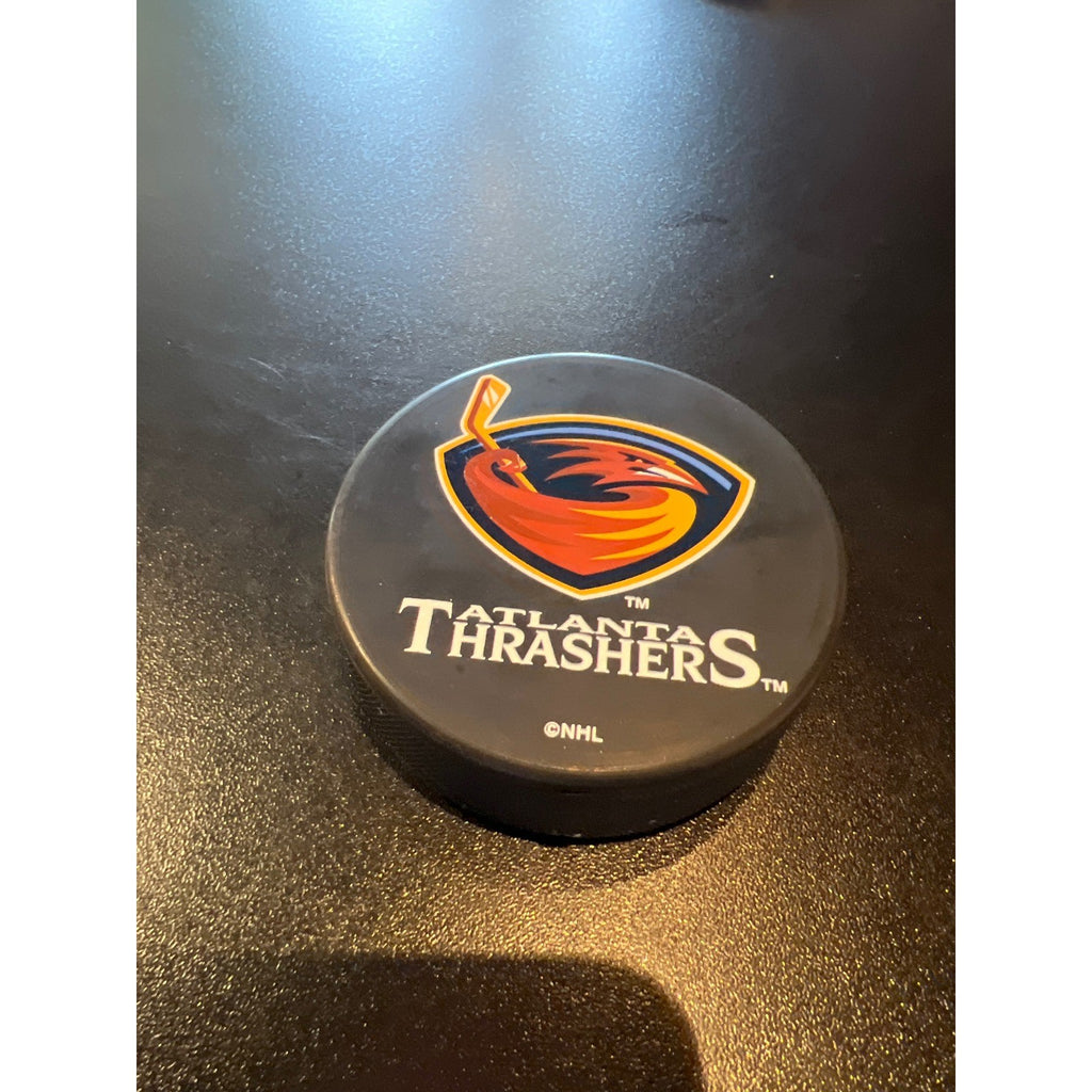 Atlanta Thrashers NHL Official Licensed Souvenir Hockey Puck In Glas Co Black