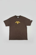 Brown Eagle Graphic T Shirt Mens Size Large Crew Neck Short Sleeve Top