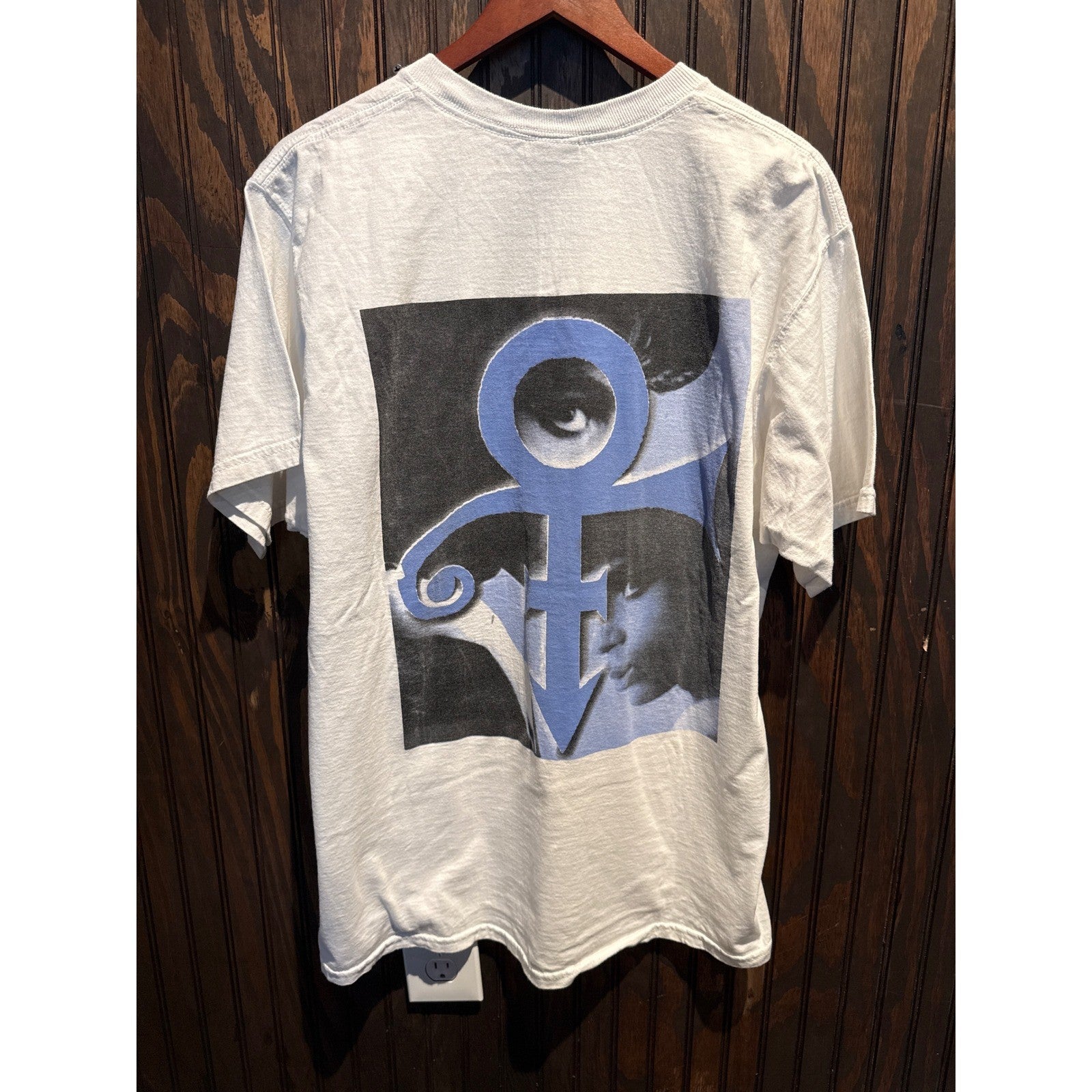 Vintage Prince Hit and Run 2001 Tour T-Shirt White Fruit of the Loom Lofteez XL