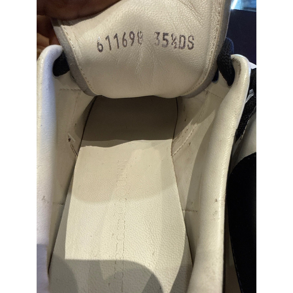 Alexander McQueen Sneakers White Black Transparent Sole 611698 Size 35.5