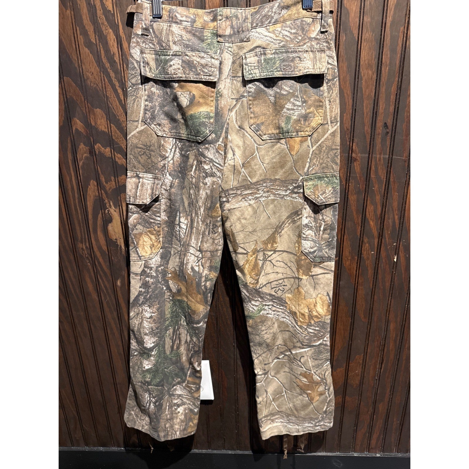 Realtree Camo Pants Woodland Hunting Outdoor Straight Leg Trousers High Rise