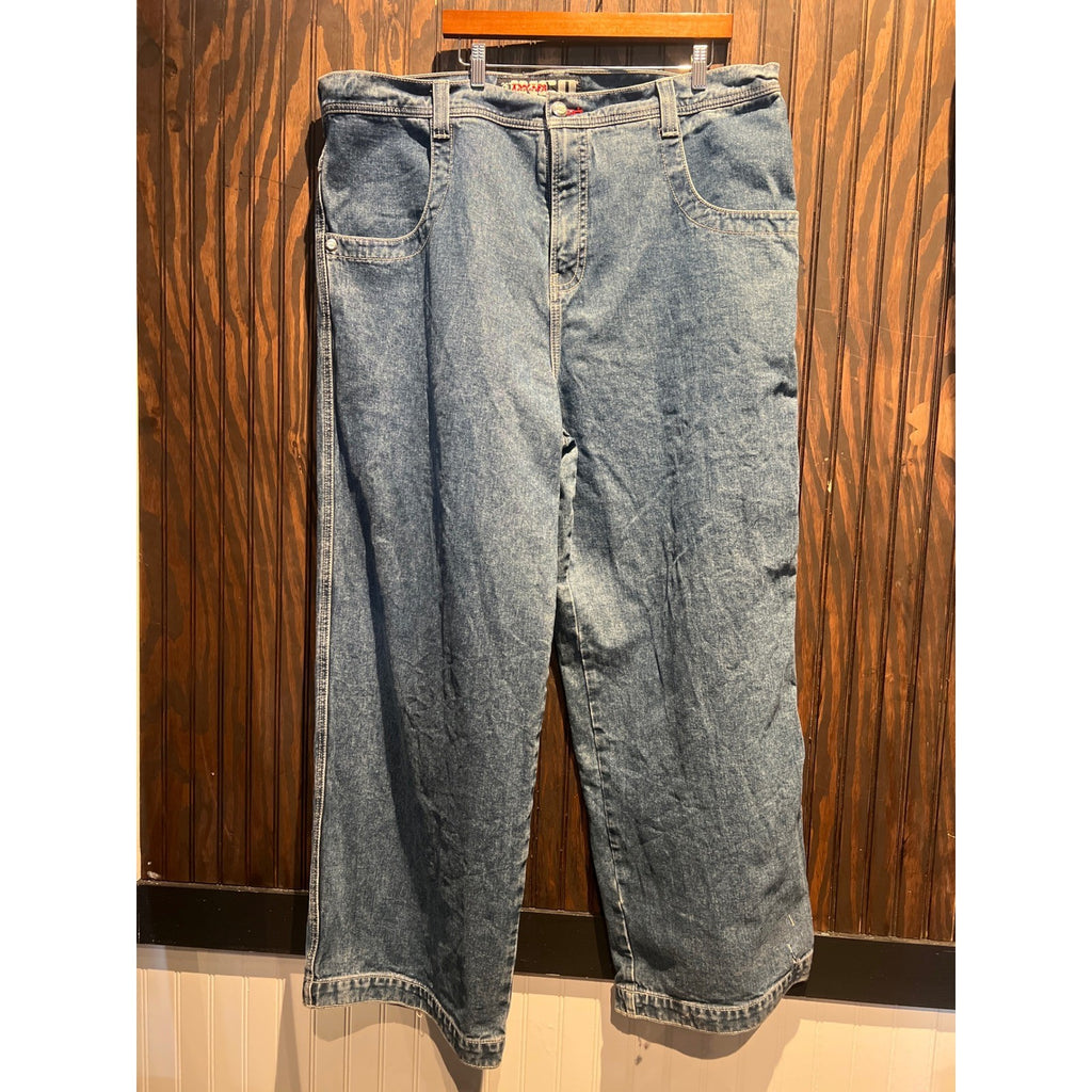 Vintage JNCO Jeans Wide Leg Carpenter Denim Pants Medium Wash Blue Baggy 90s