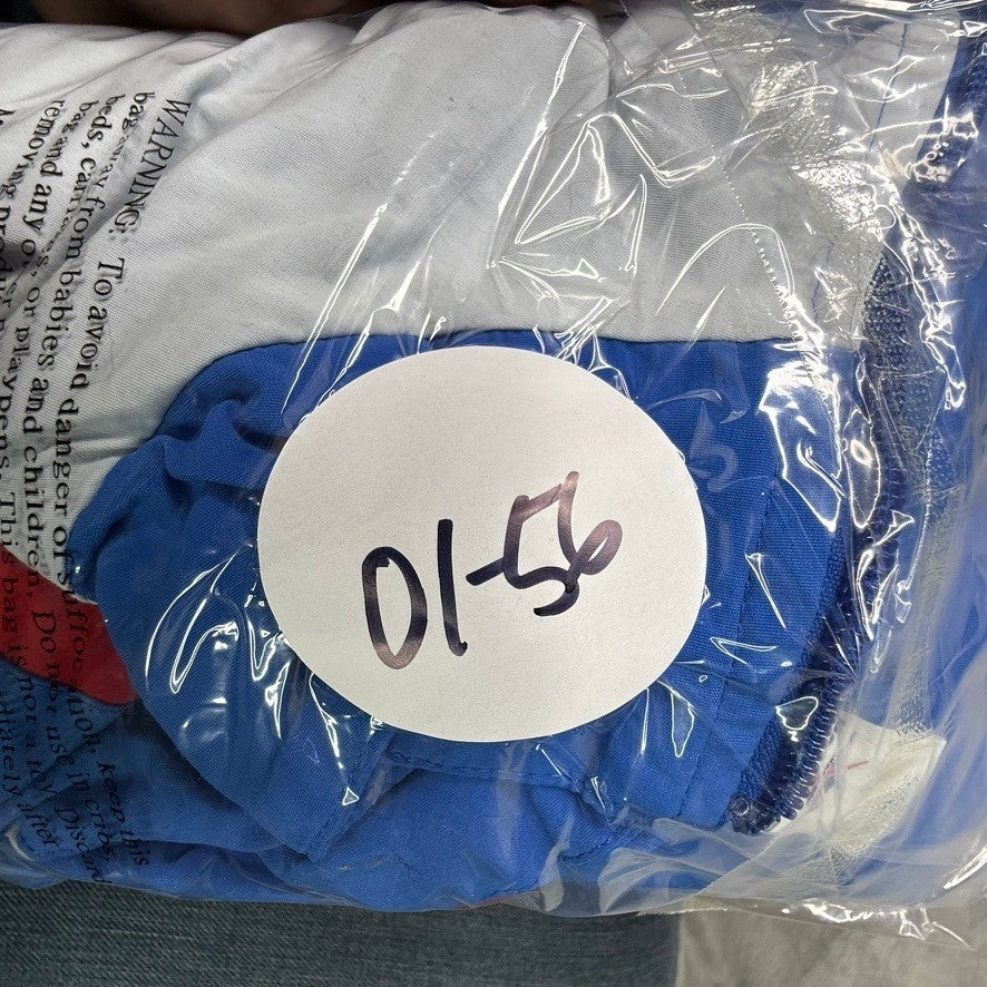Reebok Track Jacket Blue Red White Color Block Full Zip Windbreaker Mens L