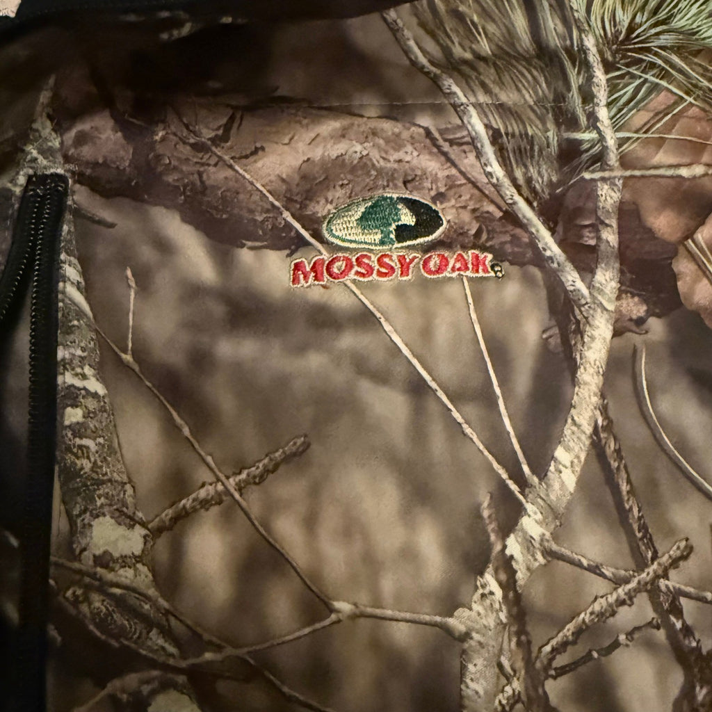 Mossy Oak Mens Break-Up Country Camo Quarter Zip Pullover Jacket XL 1/4 Zip