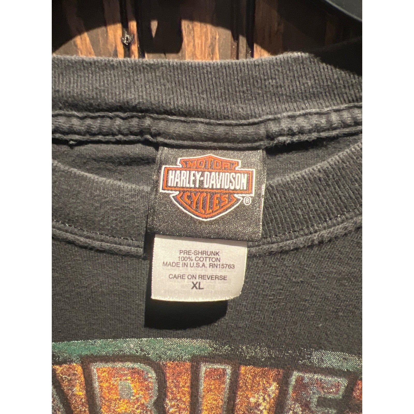 Vintage Harley Davidson 100 Years Milwaukee Iron T-Shirt Faded Black Large 2003