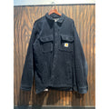 Carhartt Corduroy Shirt Jacket Navy Blue Quilted Lined Workwear Shacket 25x33