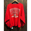 Vintage University of Wisconsin 1994 Rose Bowl Sweatshirt Red XL 28x28 Badgers