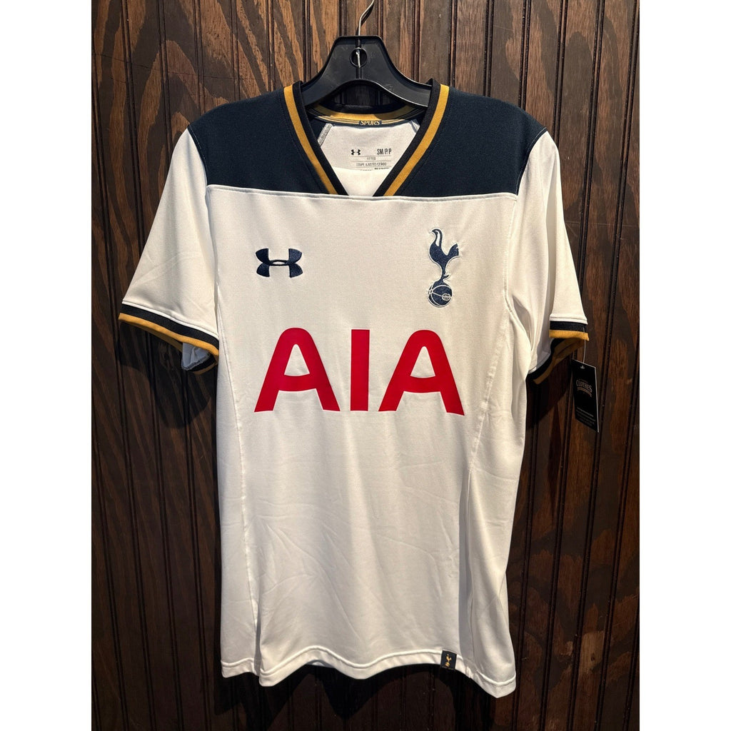 Under Armour Tottenham Hotspur 2016-17 Home Jersey White Navy Gold Mens Small