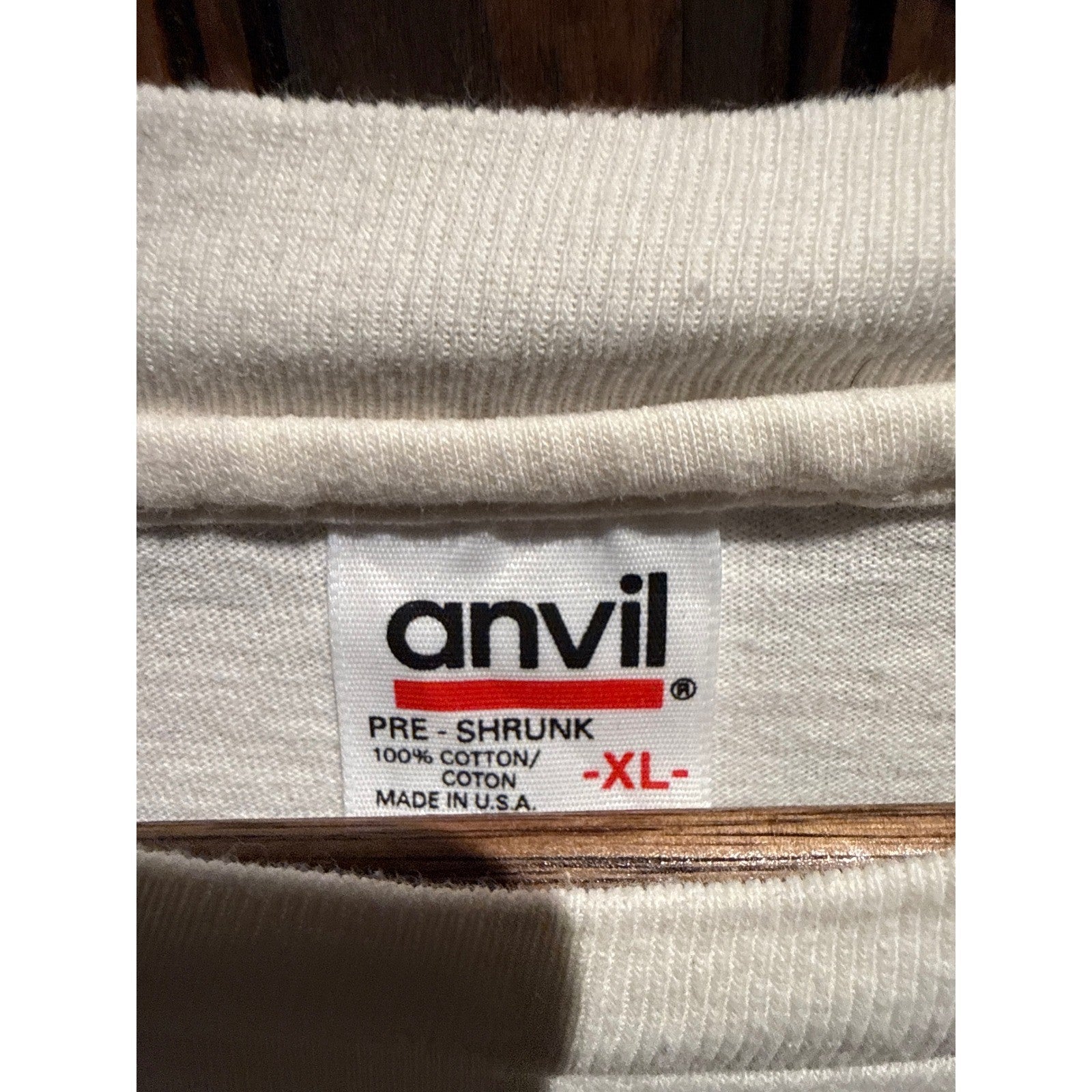 Vintage Anvil Long Sleeve T-Shirt White Finale Graphic 90s Single Stitch XL