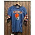 Vintage Auburn Tigers Football Jersey Navy Blue Orange Helmet Graphic 18x26