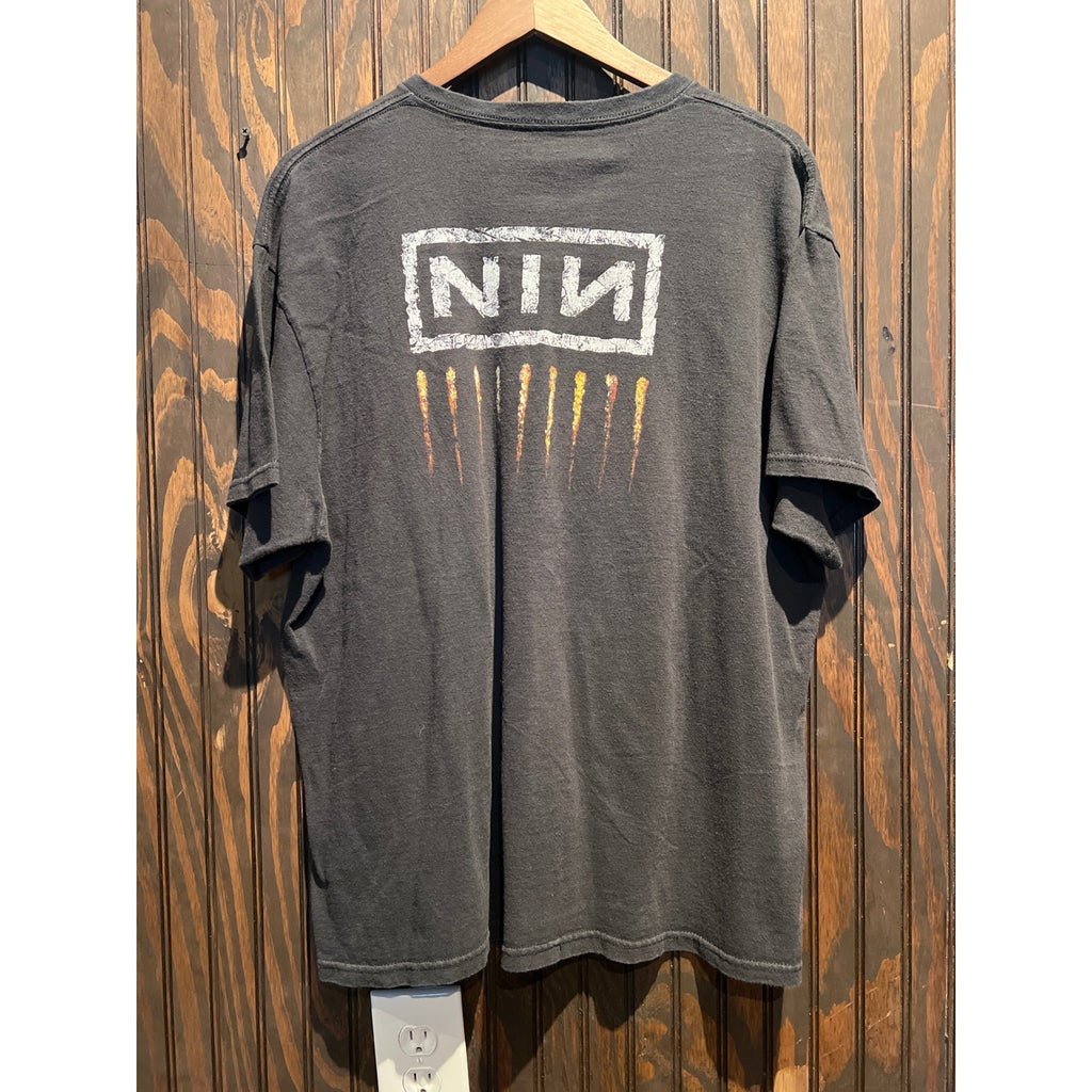 Nine Inch Nails The Downward Spiral Graphic T-Shirt Mens XL Faded Black NIN Tee