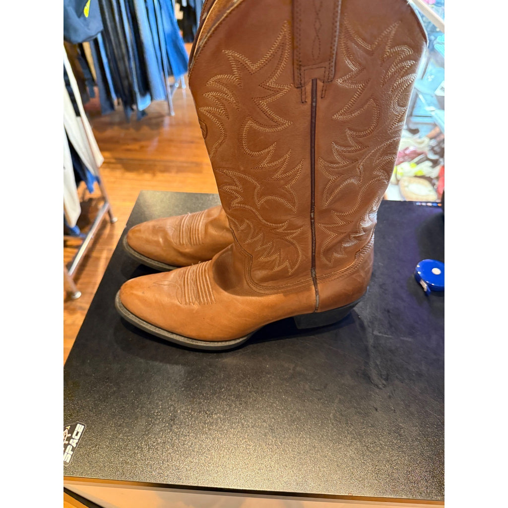 Ariat Mens Heritage Western R-Toe Leather Cowboy Boots Tan Brown 10002204 s 11D