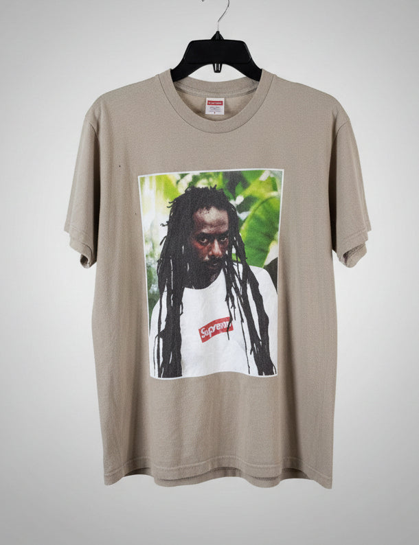 Supreme Buju Banton Photo Tee SS19 Clay Taupe Mens Medium Graphic T-Shirt