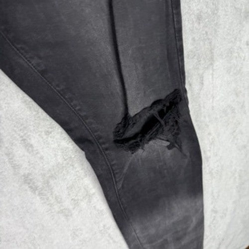 PAC SUN Stacked Skinny Jeans Mens 36x32 Black Distressed Ripped Slim Fit
