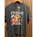 21 Savage Mode Graphic Tee Shirt Mens Faded Black Hip Hop Rap Streetwear 26in L