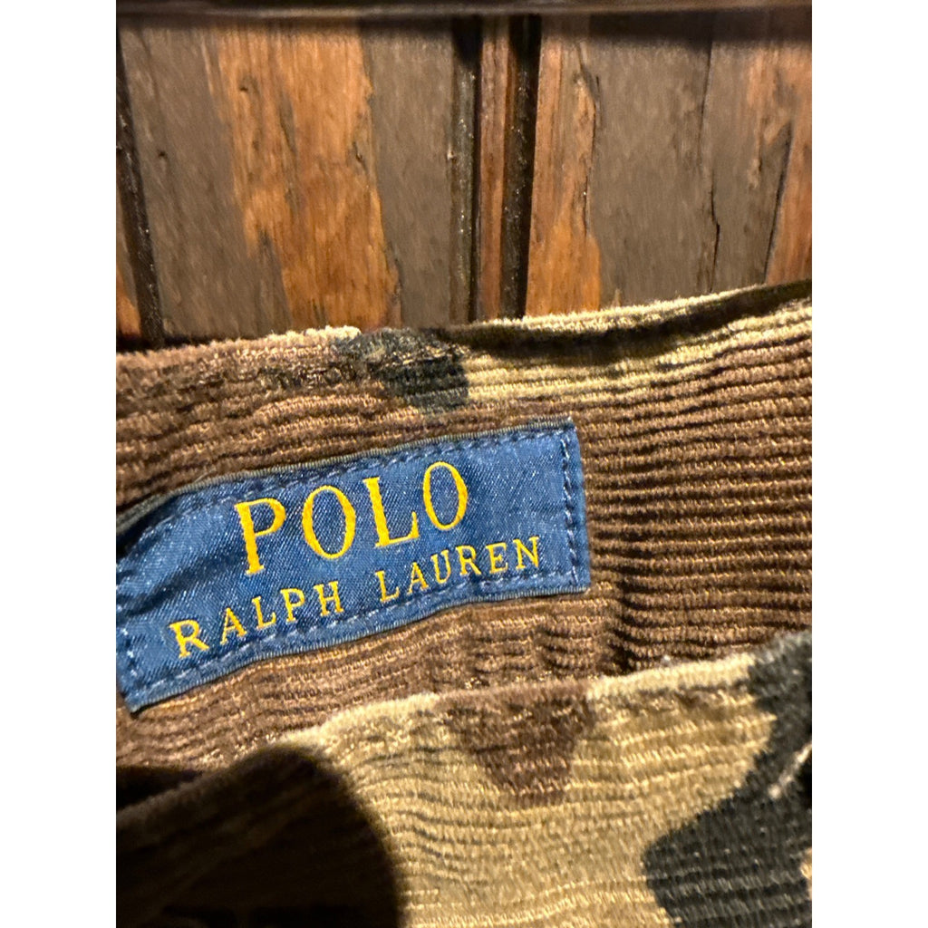 Polo Ralph Lauren Men Camo Corduroy Pants Woodland Camouflage Straight Leg 5-Pkt