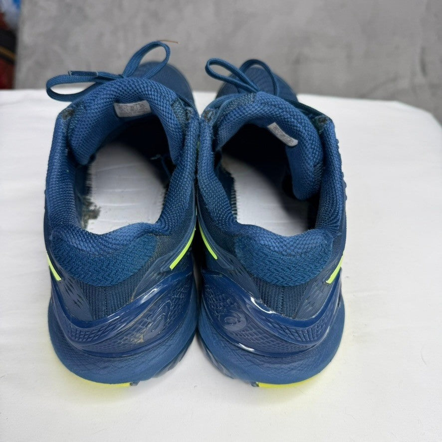Asics Gel Resolution  Men's Tennis Shoes Navy Yellow Wide Size 8.5