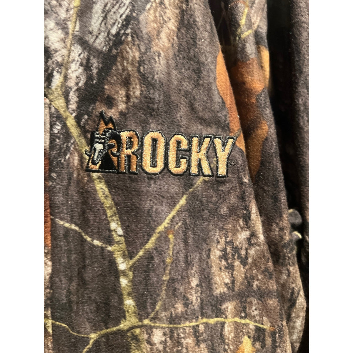 Rocky Outdoor Gear Camo Hunting Jacket Orange Lined Parka Mens XL 27x36