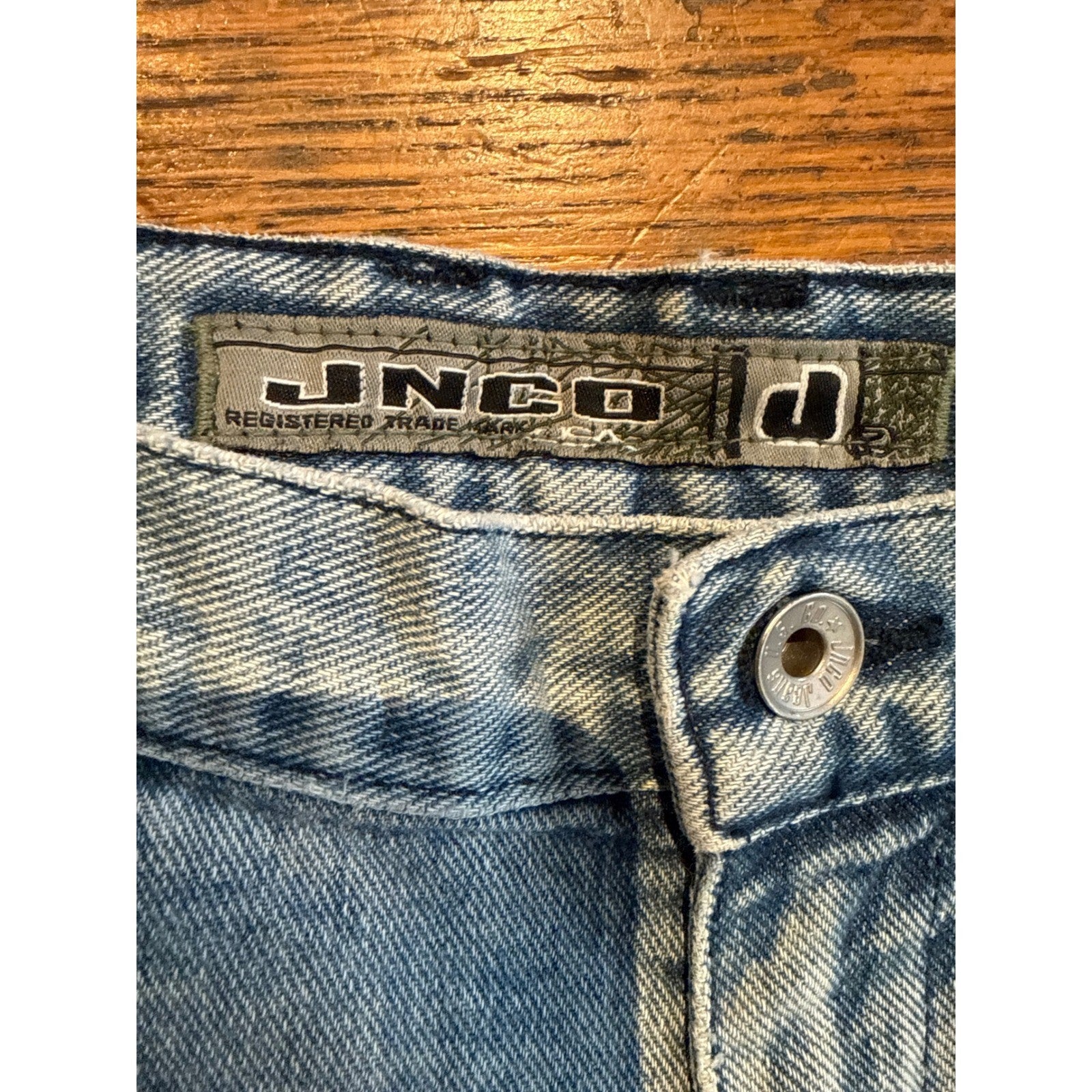 Vintage JNCO Jeans Mens 38x32 Light Wash Baggy Double Knee Carpenter Pants USA