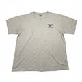 Gray t-shirt with Reebok logo on a white background