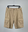 Wrangler Authentics Mens Cargo Shorts Tan Khaki Cotton Twill Relaxed Fit 38