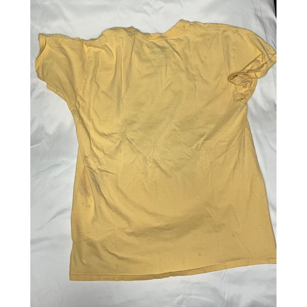 Naruto Uzumaki Cat Parody Anime Vintage T-Shirt Vin Men's Size L Yellow
