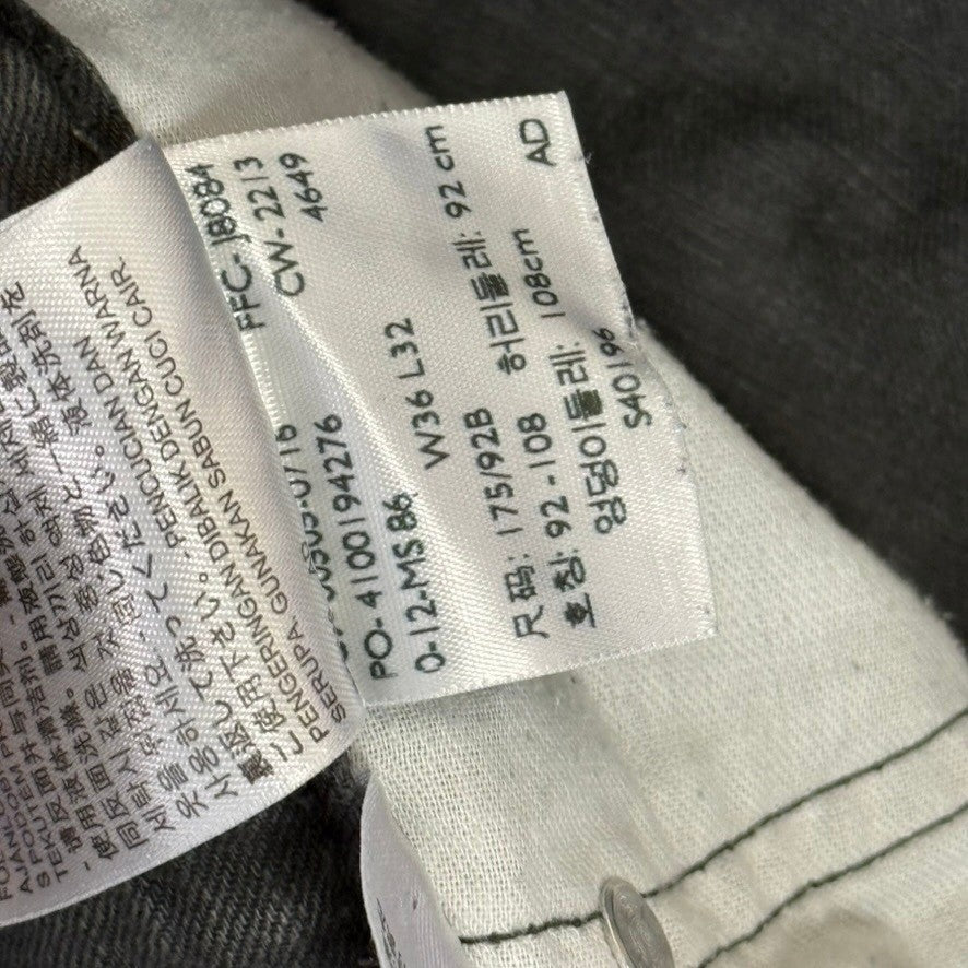 Levi's 505 Regular Fit Dark Wash Jeans Mens Size 36x32
