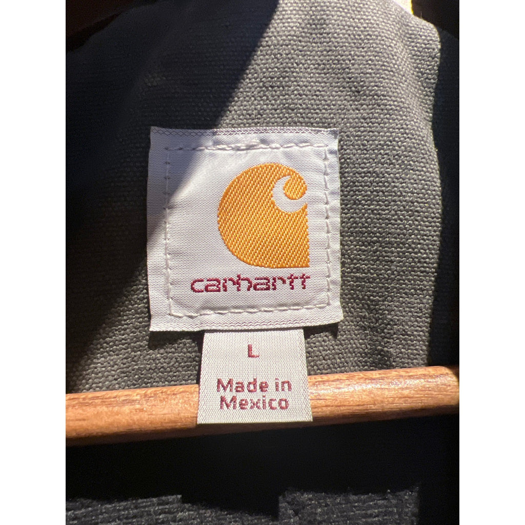 Carhartt Full Swing Armstrong Jacket Gray Fleece Lined Work Coat Mens 24x32