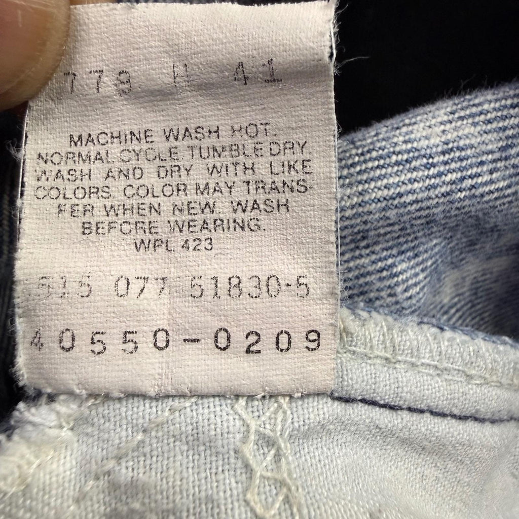 Vintage 80s Levi's 515 Orange Tab Acid Wash Made in USA
