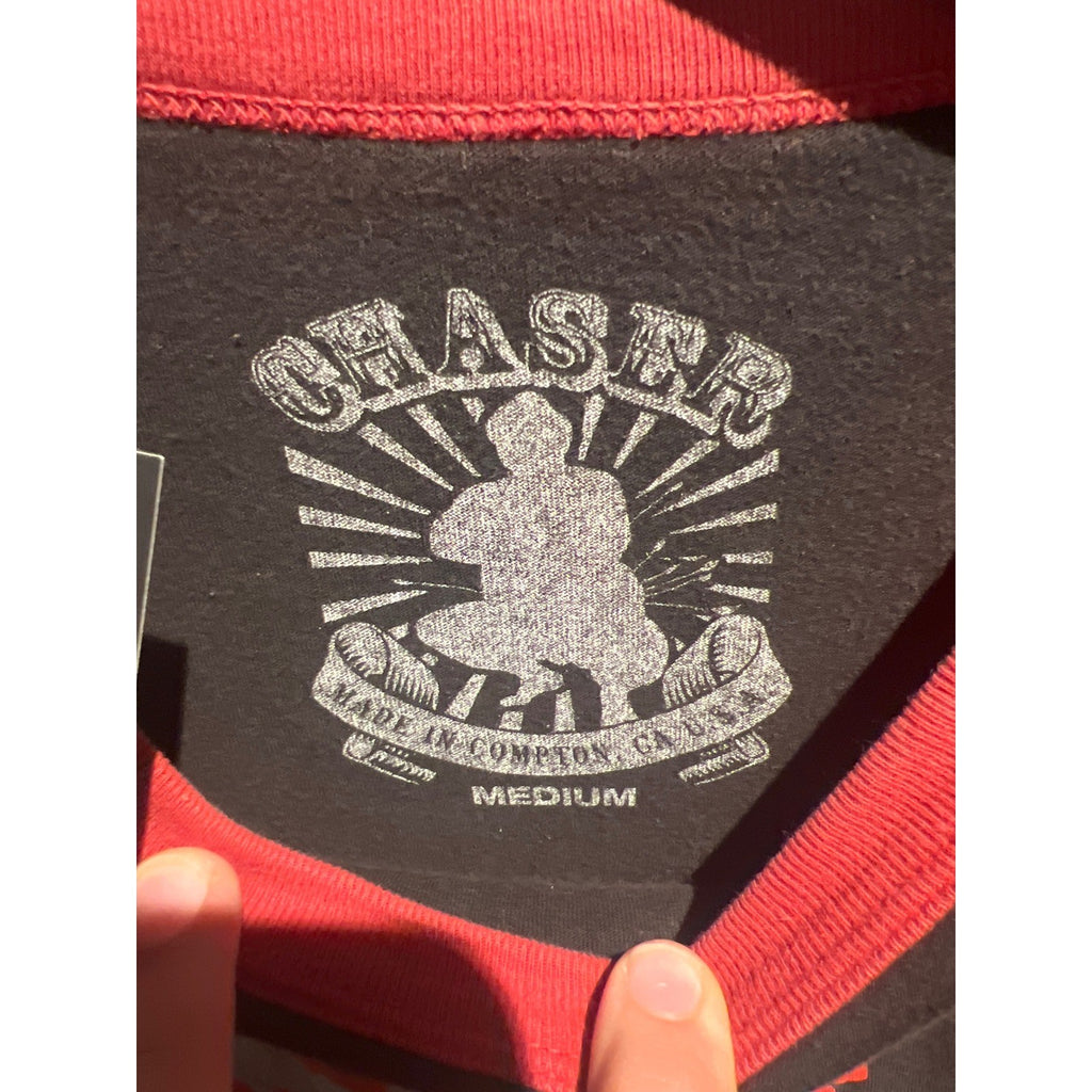Misfits Legacy of Brutality Raglan Baseball Shirt Black Red 3/4 Sleeve Mens NEW