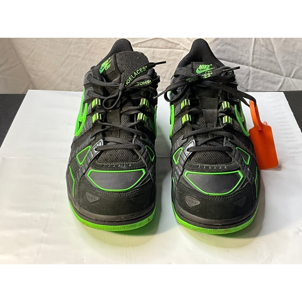Nike Off-White Air Rubber Dunk Low Volt Neon Green Black CU6015 001 Size 11.5