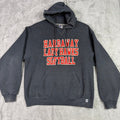 Russell Athletic Hardaway Lady Hawks Softball Hoodie Charcoal Gray Size L