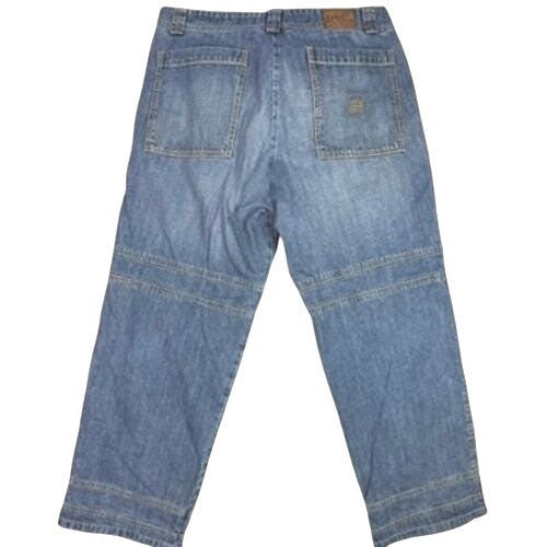 Girbaud Jeans Mens 38x30 Relaxed Fit Carpenter Cargo Denim Pants Yellow Logo