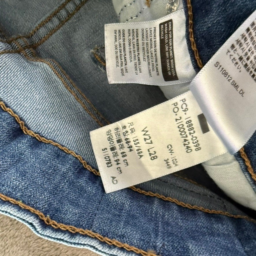 Levi's 721 High Rise Skinny Jeans Medium Wash Women's Size 27 W 28 L