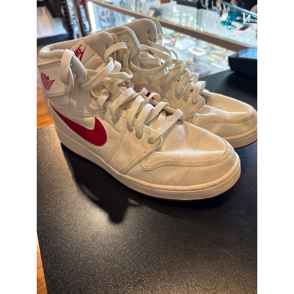 Nike Air Jordan 1 AJKO White Rush Orange Canvas High Top DO5047-108 Mens Sneaker