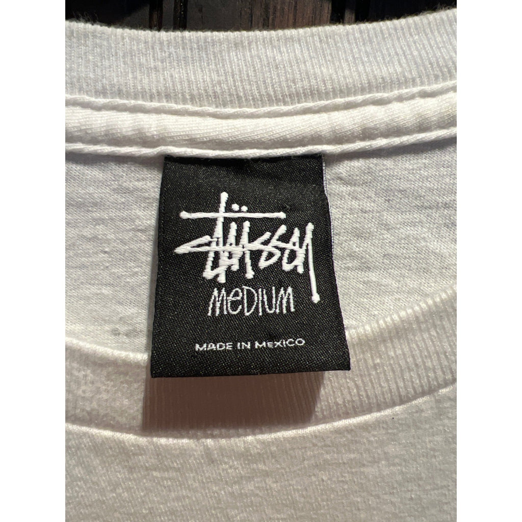 Stussy x Yo MTV Raps Queen Latifah White Graphic T-Shirt Mens Medium