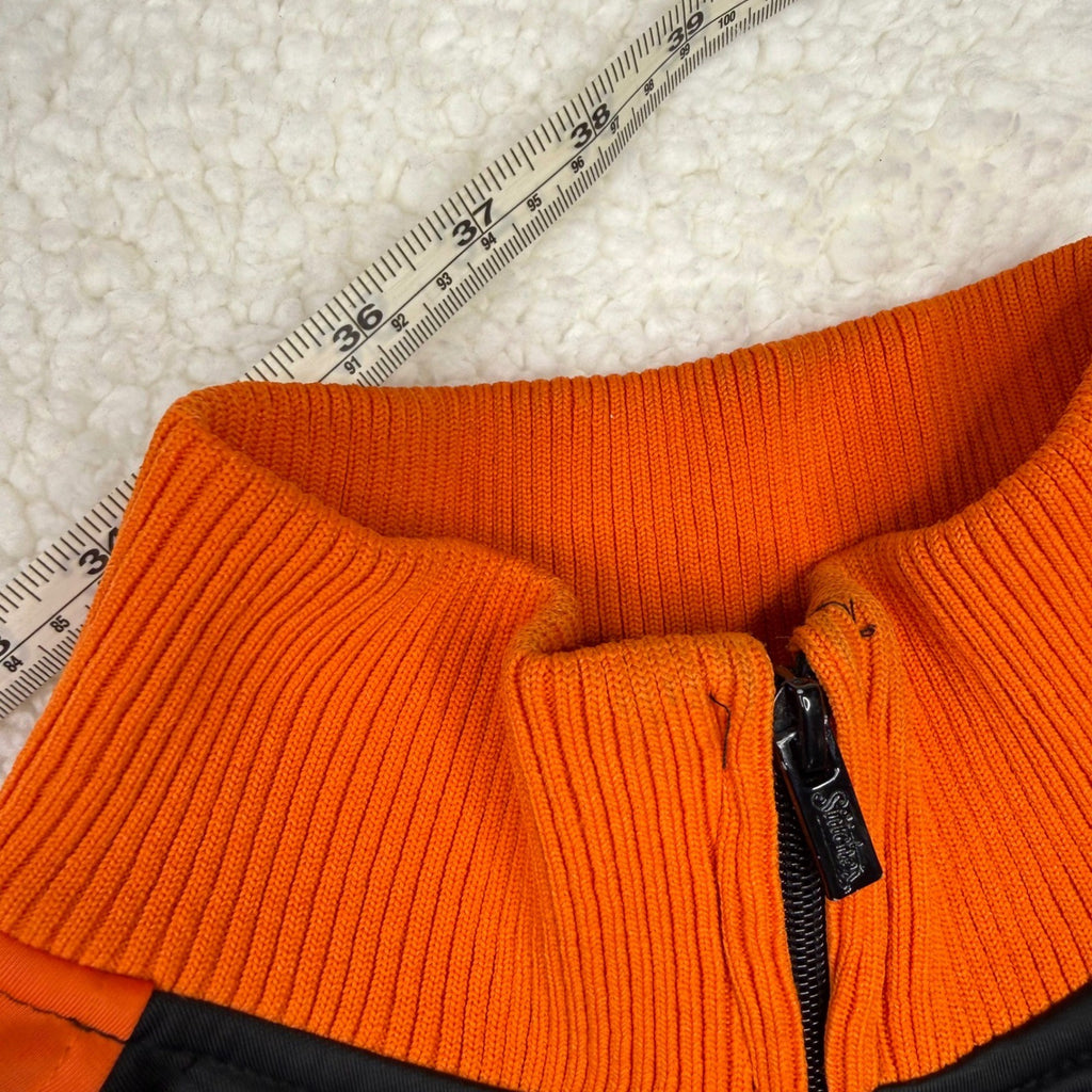 Baltimore Orioles Baseball Jacket Orange Black Full Zip Embroidered Logo Size L