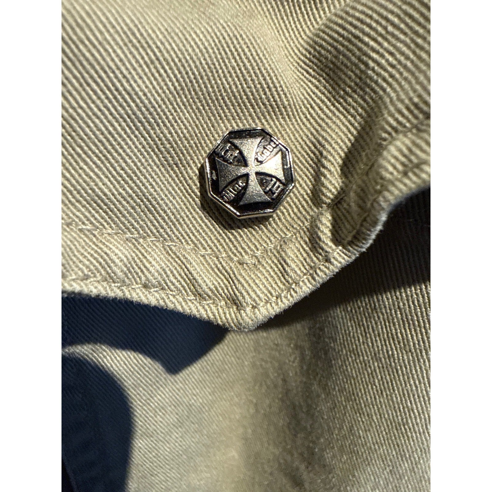 Mens Khaki Tan Military Bomber Jacket Utility Cargo Field Jacket XL 25x31