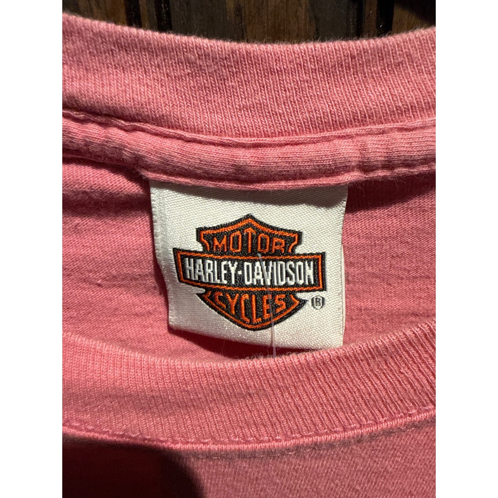 Harley-Davidson Womens Pink Bar & Shield Logo Graphic T-Shirt Short Sleeve S